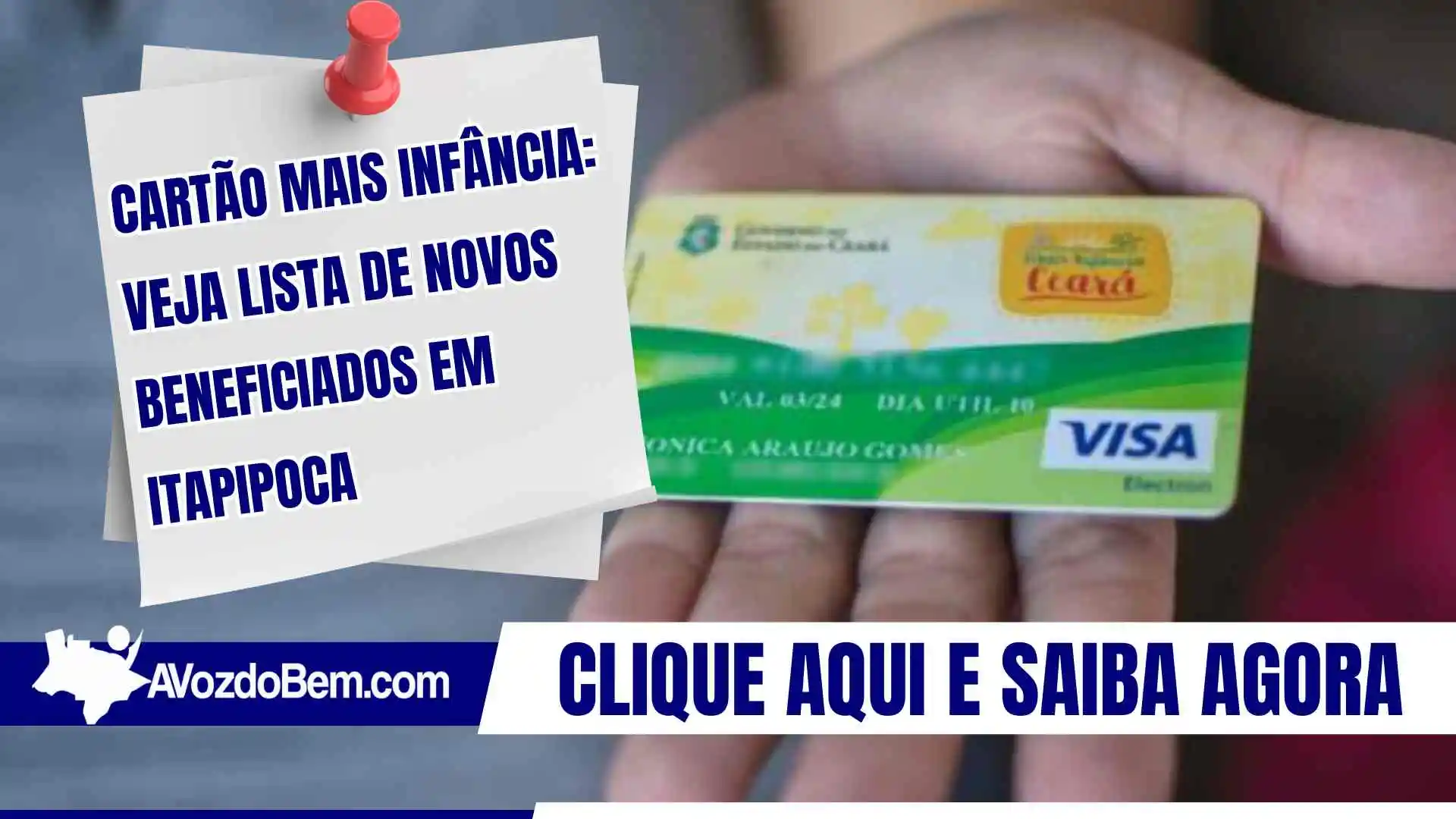 Itapipoca libera lista do Cartão Mais Infância