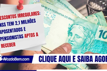 Descontos irregulares: INSS tem 2,1 milhões aposentados e pensionistas aptos a receber
