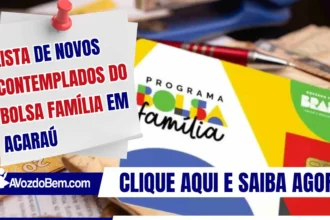 Lista de contemplados do Bolsa Família em Acaraú