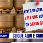 Lista oficial do Vale Gás Social de Santa Quitéria