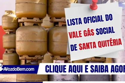 Lista oficial do Vale Gás Social de Santa Quitéria