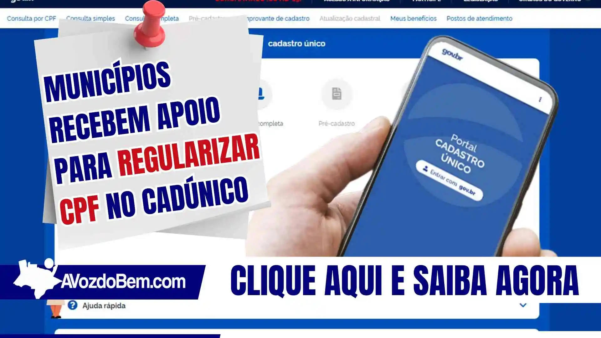 Municípios recebem apoio para regularizar CPF no CadÚnico