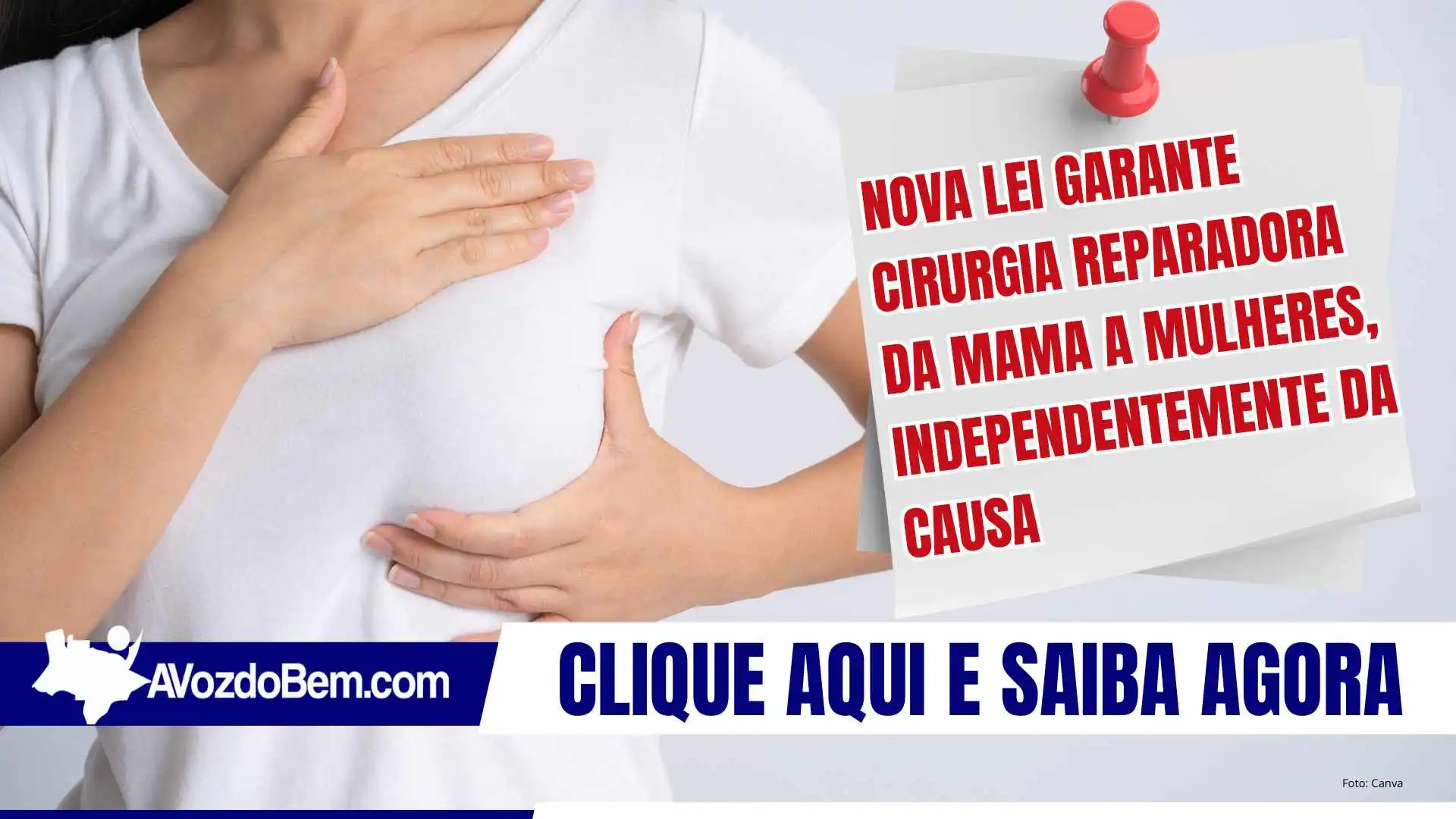 Nova lei garante cirurgia reparadora da mama a mulheres