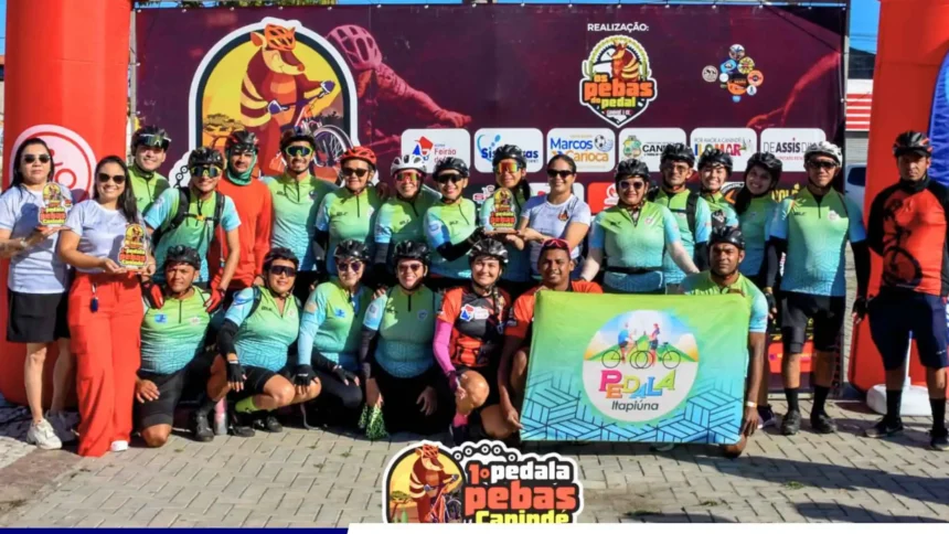 Pedala Itapiúna é destaque e conquista troféu de maior equipe na 1ª Trilha dos Pebas de Canindé