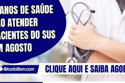 Planos de saúde vão atender pacientes do SUS em agosto