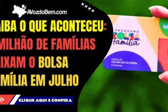 CHOCANTE: 1 milhão deixam o Bolsa Família em julho