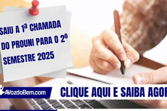 Saiu a 1ª chamada do ProUni para o 2º semestre 2025