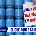 Saiu a lista do Vale Gás Social em Itapiúna