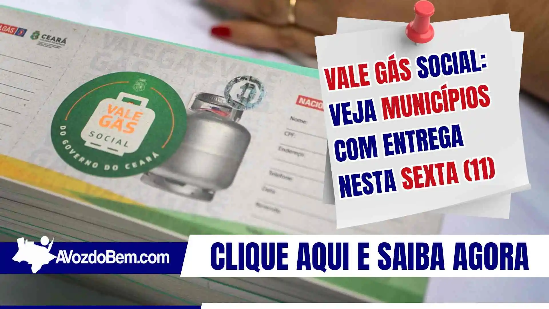 Vale Gás Social: Veja municípios com entrega nesta sexta (11)