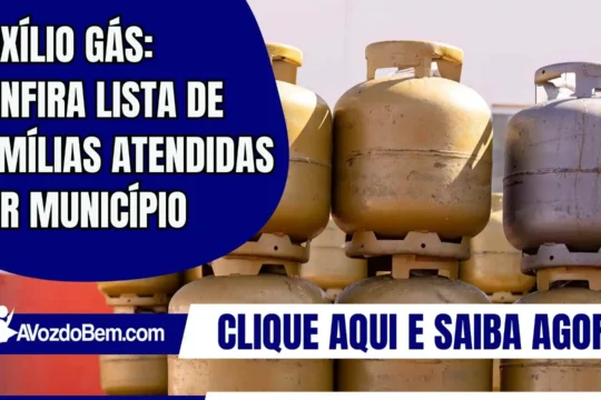 Auxílio Gás: confira lista de famílias atendidas por município