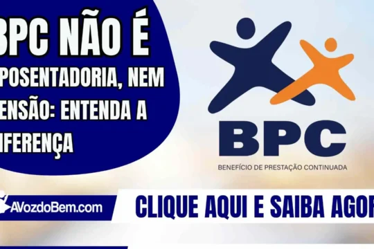 BPC não é aposentadoria, nem pensão: entenda a diferença