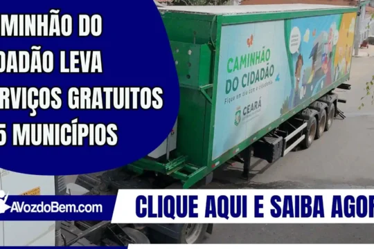 Caminhão do Cidadão leva serviços gratuitos a 5 municípios