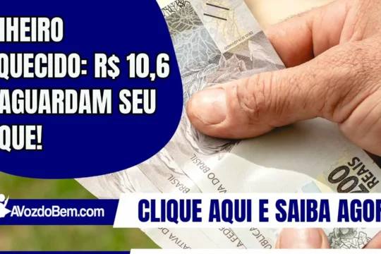 Dinheiro Esquecido: R$ 10,6 bi aguardam seu saque!