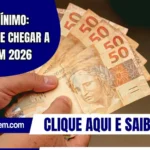 Salário mínimo: Valor pode chegar a R$ 1.631 em 2026