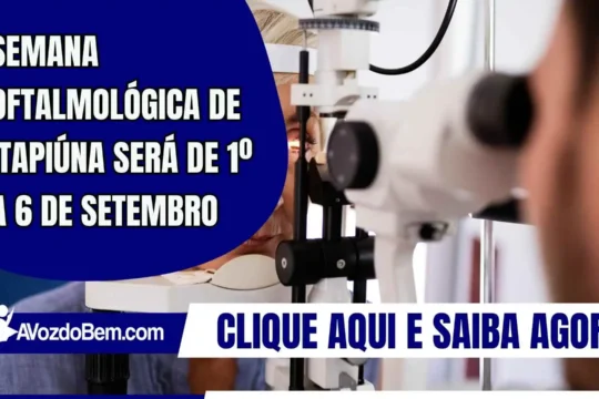 Semana Oftalmológica de Itapiúna será de 1º a 6 de setembro