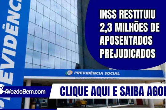 INSS restituiu 2,3 milhões de aposentados prejudicados