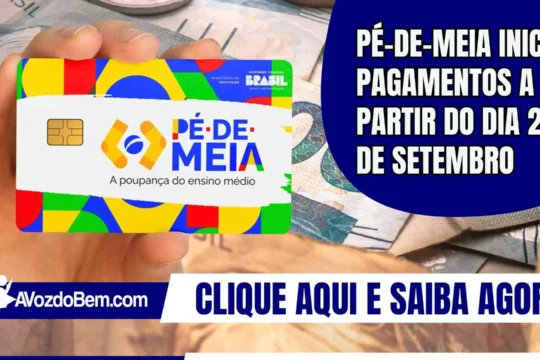 Pé-de-Meia inicia pagamentos a partir do dia 29 de setembro