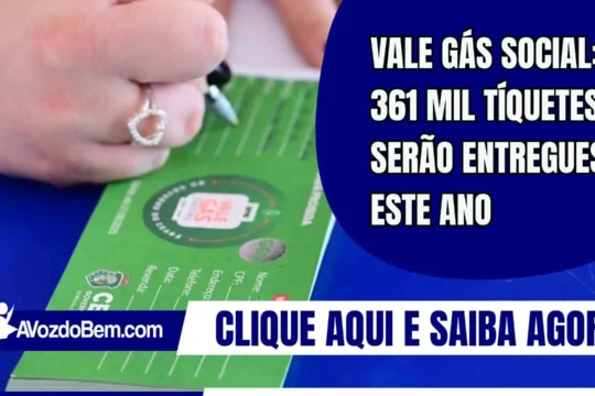 Vale Gás Social: 361 mil tíquetes serão entregues este ano