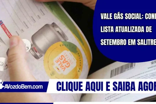 Vale Gás Social: confira lista atualizada de setembro em Salitre