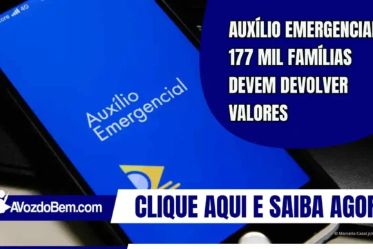 Auxílio Emergencial: 177 mil famílias devem devolver valores