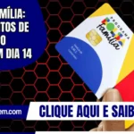Bolsa Família: pagamentos de novembro começam dia 14
