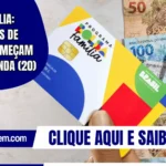 Bolsa Família: pagamentos de outubro começam nesta segunda (20)