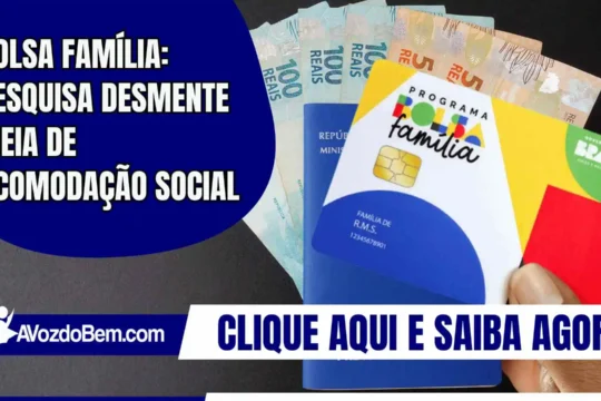 Bolsa Família: pesquisa desmente ideia de acomodação social