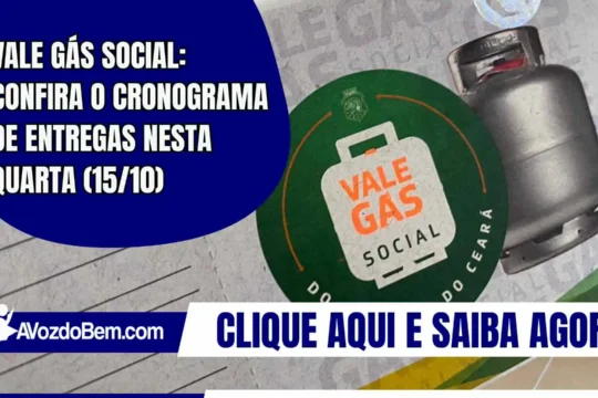 Vale Gás Social: confira o cronograma de entregas nesta quarta