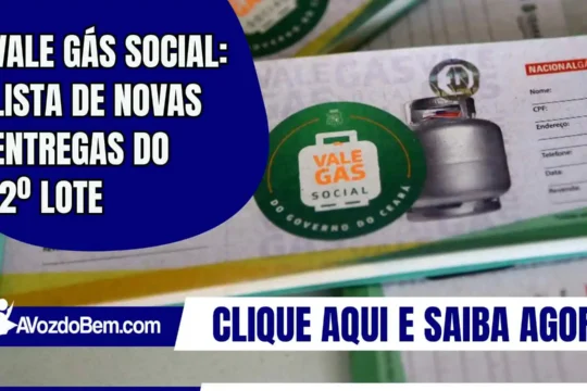 Vale Gás Social: lista de novas entregas do 2º lote