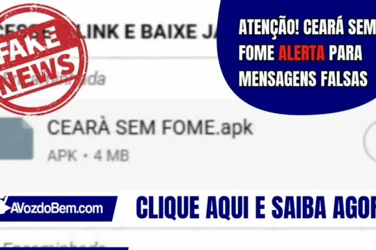 Atenção! Ceará Sem Fome alerta para mensagens falsas