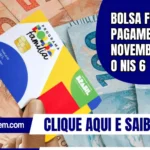 Bolsa Família: pagamento de novembro ao NIS 6