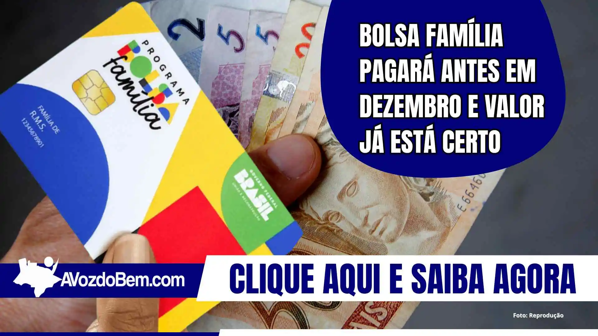 Bolsa Família pagará antes em dezembro e valor já está certo