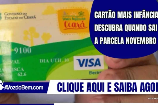 Cartão Mais Infância: descubra quando sai a parcela novembro