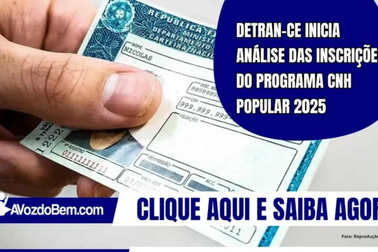Detran-CE inicia análise das inscrições do programa CNH Popular 2025