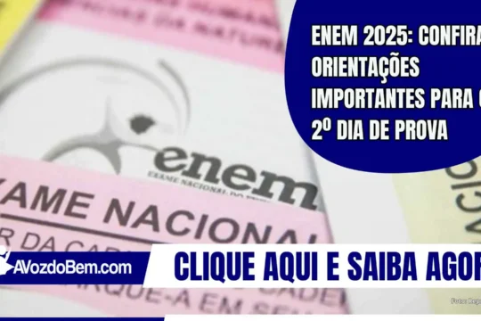 Enem 2025: Confira orientações importantes para o 2º dia