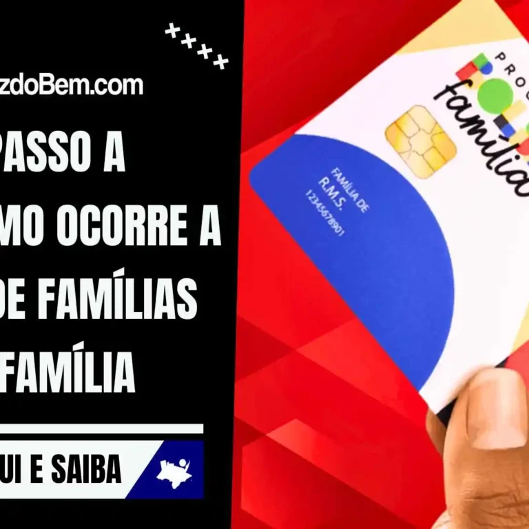 Passo a passo como ocorre a entrada de famílias no Bolsa Família