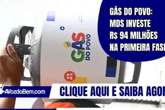 Gás do Povo: MDS investe R$ 94 milhões na primeira fase