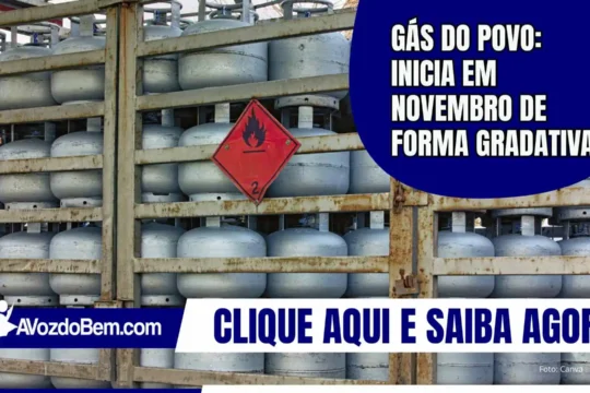 Gás do Povo: inicia em novembro de forma gradativa