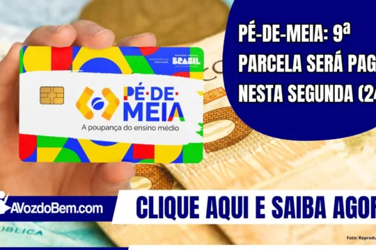 Pé-de-Meia: 9ª parcela será paga nesta segunda-feira (24)