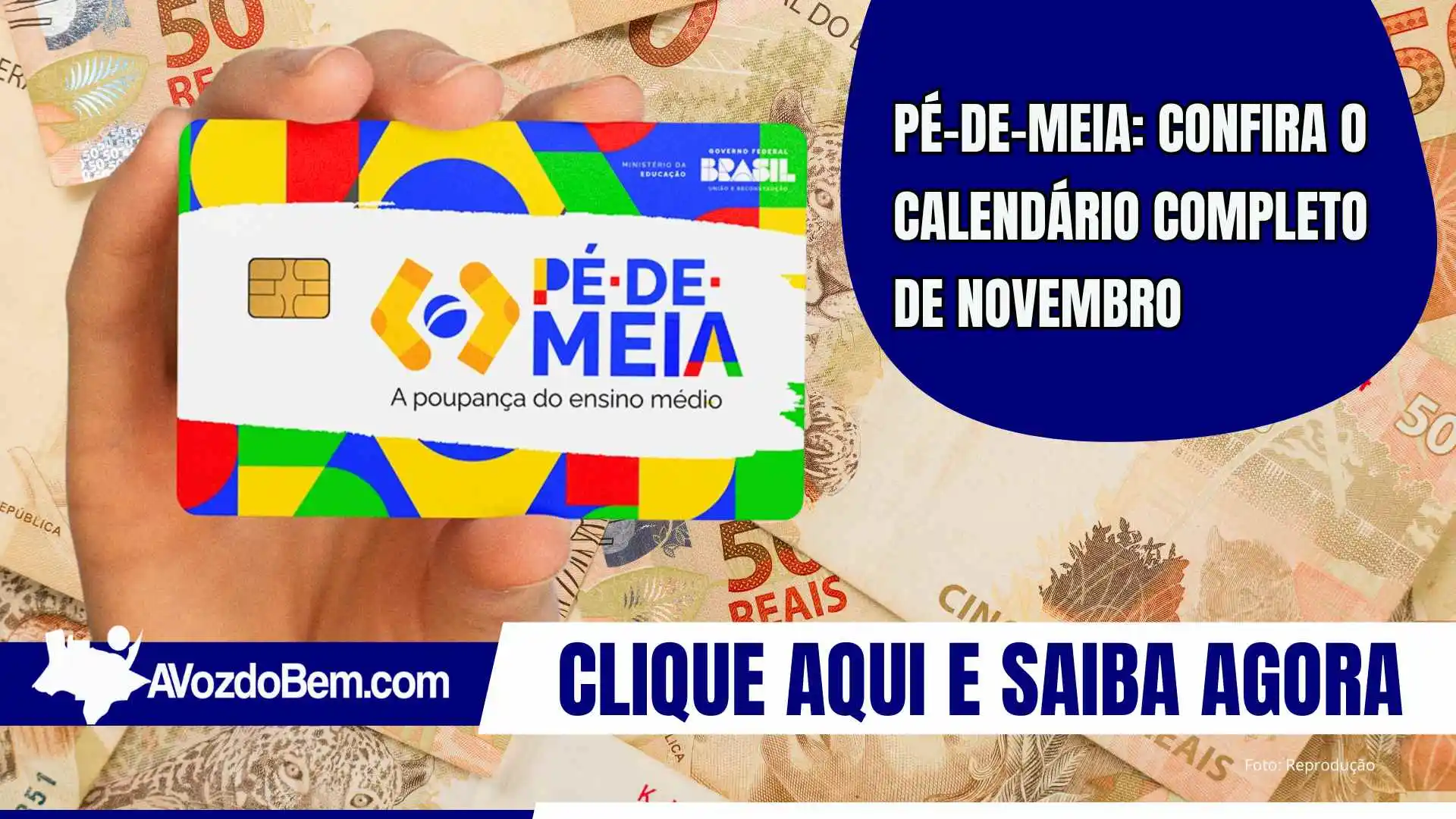 Pé-de-Meia: Confira o calendário completo de novembro