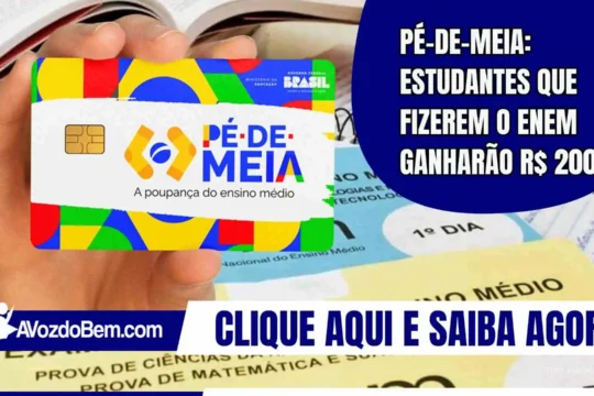 Pé-de-Meia: estudantes que fizerem o Enem ganharão R$ 200