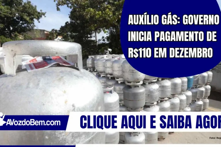 Auxílio Gás: governo inicia pagamento de R$110 em dezembro