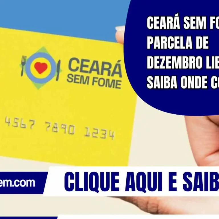 Ceará Sem Fome: Parcela de dezembro liberada; saiba onde comprar