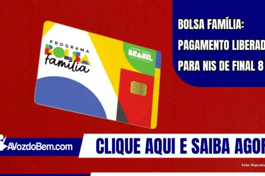 Bolsa Família: Pagamento liberado para NIS de final 8