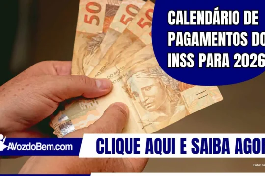 Calendário de pagamentos do INSS para 2026