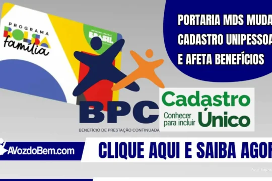 Portaria MDS muda cadastro unipessoal e afeta benefícios