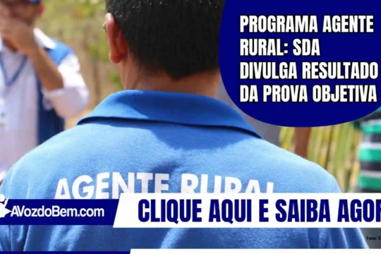 Programa Agente Rural: SDA divulga resultado da prova objetiva