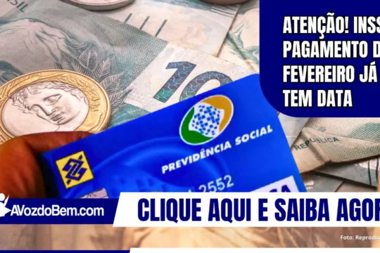 Atenção! INSS: pagamento de fevereiro já tem data