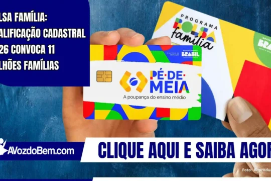 Bolsa Família: Qualificação Cadastral 2026 convoca 11 milhões famílias