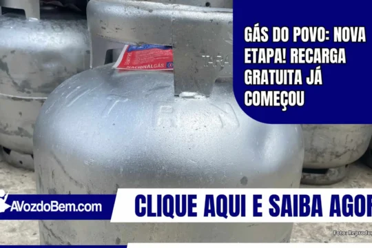 Gás do Povo: nova etapa! recarga gratuita já começou